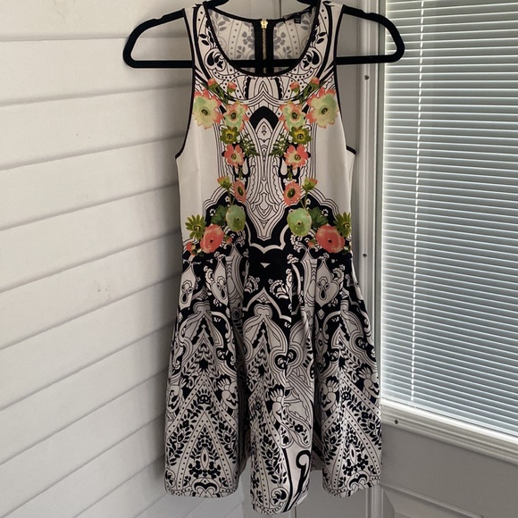 Juicy Couture Angel Deco Pleated Zip Cocktail Dress - Picture 2 of 11